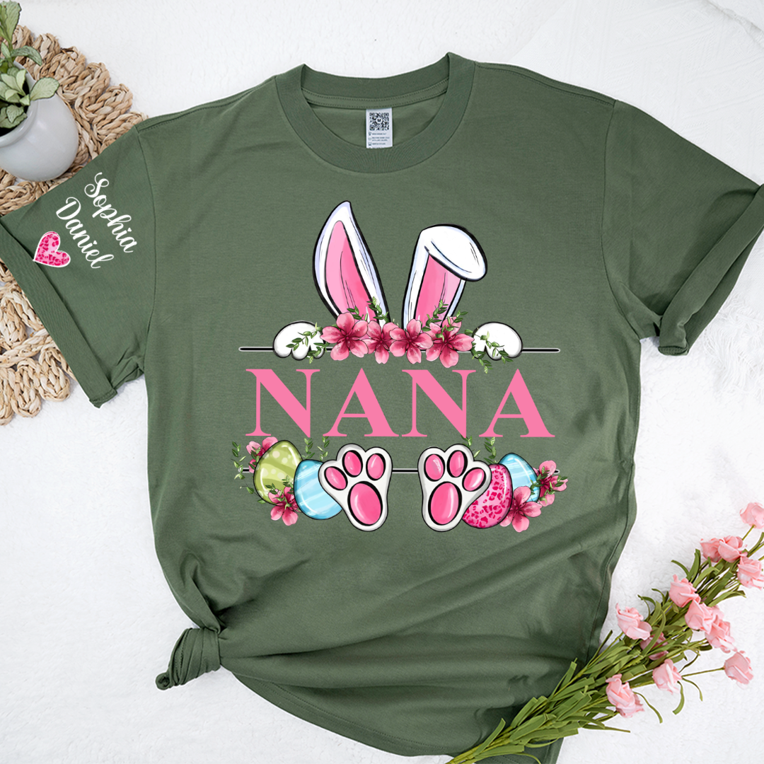 Grandma Bunny And Grandkids Easter Days Tshirt