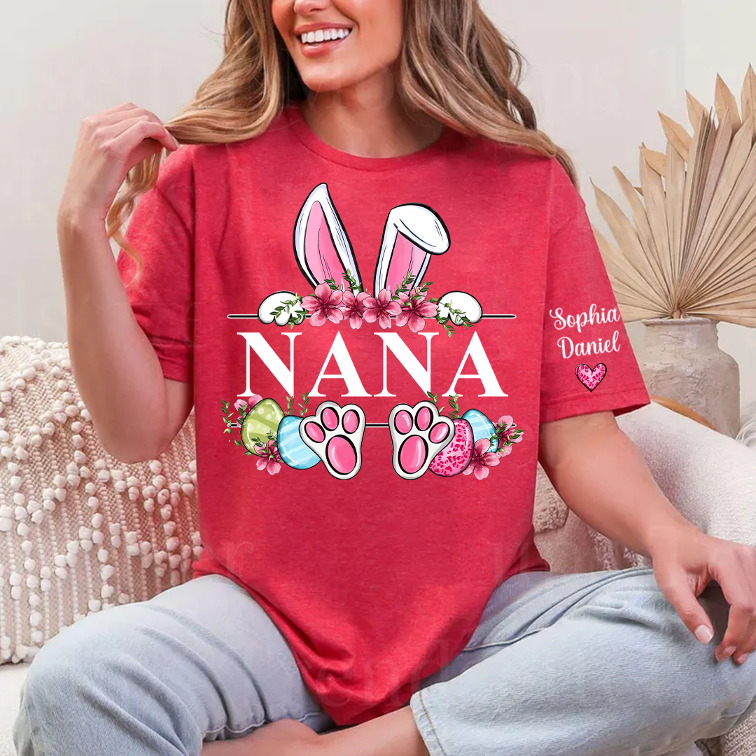 Grandma Bunny And Grandkids Easter Days Tshirt