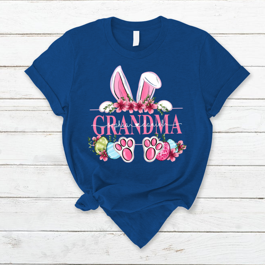 Grandma Bunny And Kids, Gift For Grandma, Grammy, Mama, Nana, Mimi, Mother Day CTH01 T-Shirt