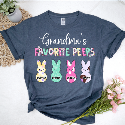 Grandma's Favorite Peeps Grandkids Easter Day Gift T-shirt