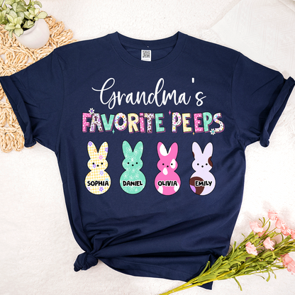 Grandma's Favorite Peeps Grandkids Easter Day Gift T-shirt
