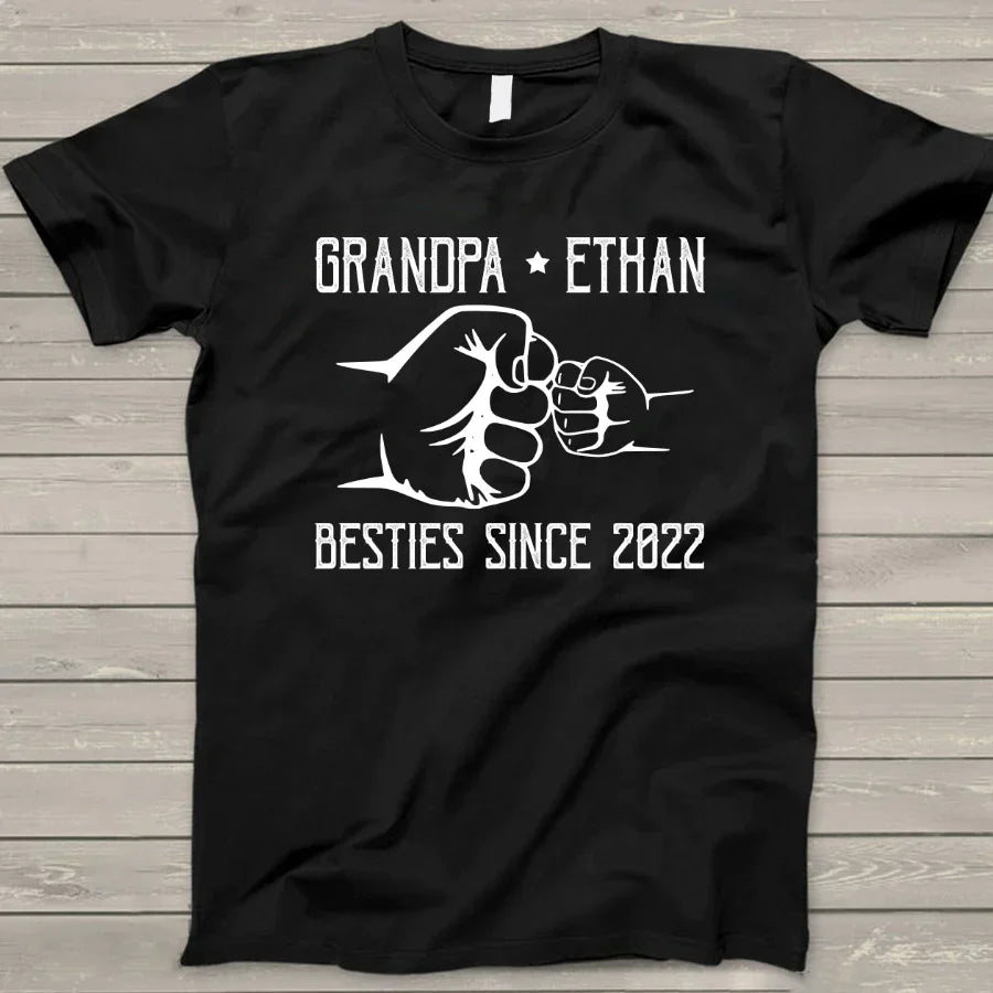 Grandpa And Kid New Papa T-Shirt
