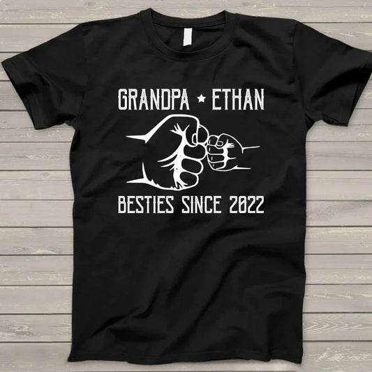 Grandpa And Kid New Papa T-Shirt