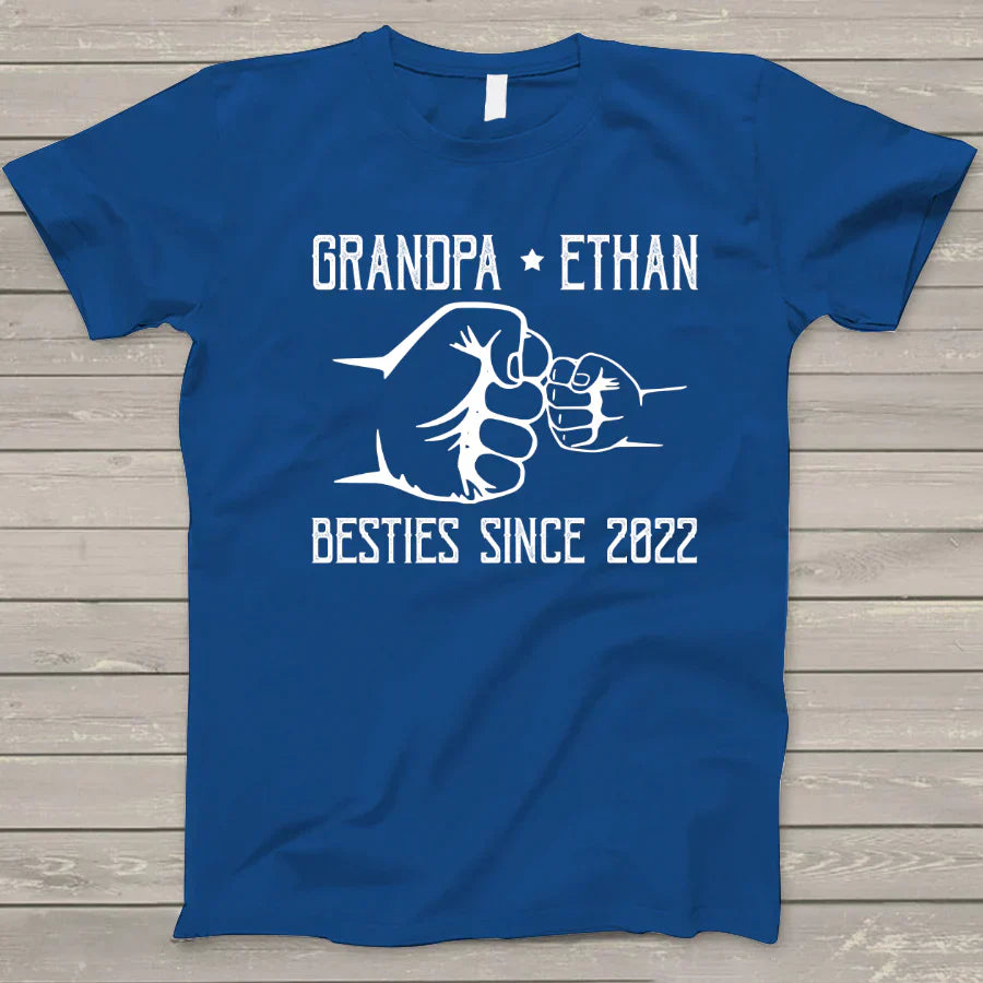 Grandpa And Kid New Papa T-Shirt