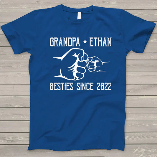 Grandpa And Kid New Papa T-Shirt