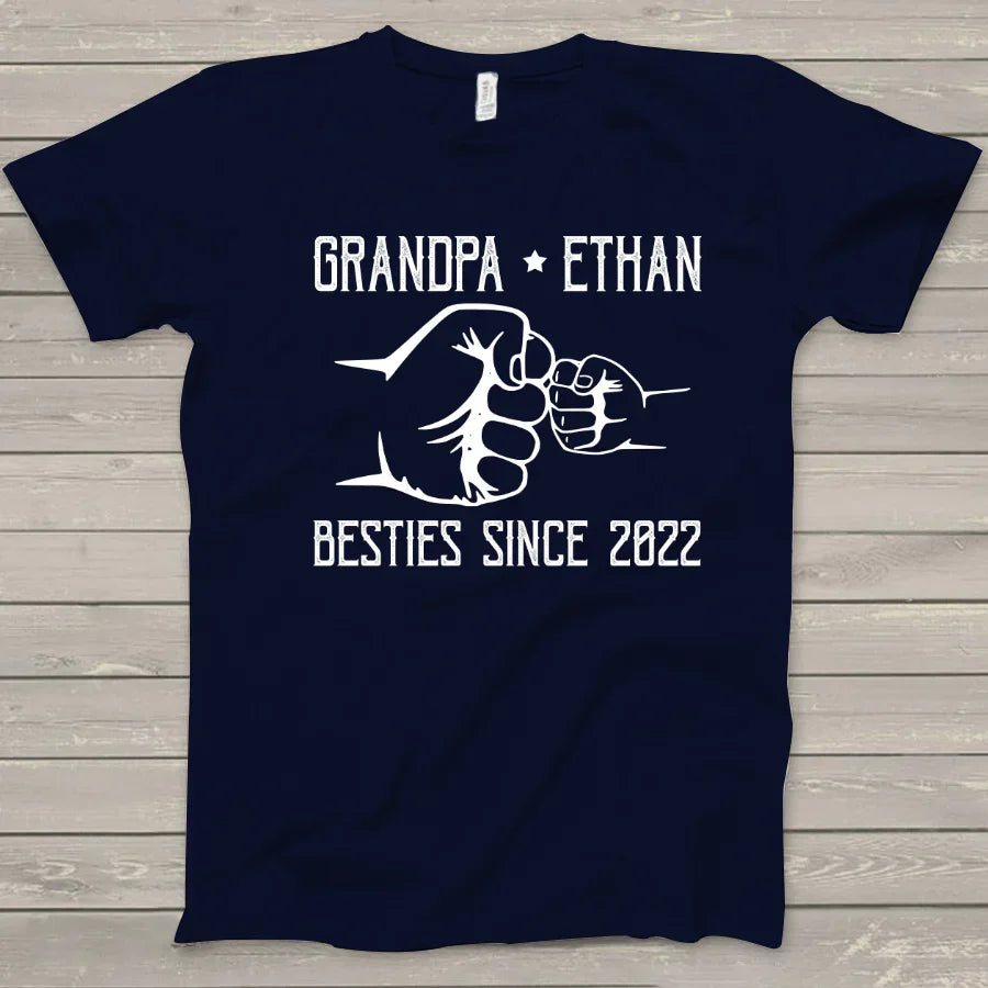 Grandpa And Kid New Papa T-Shirt