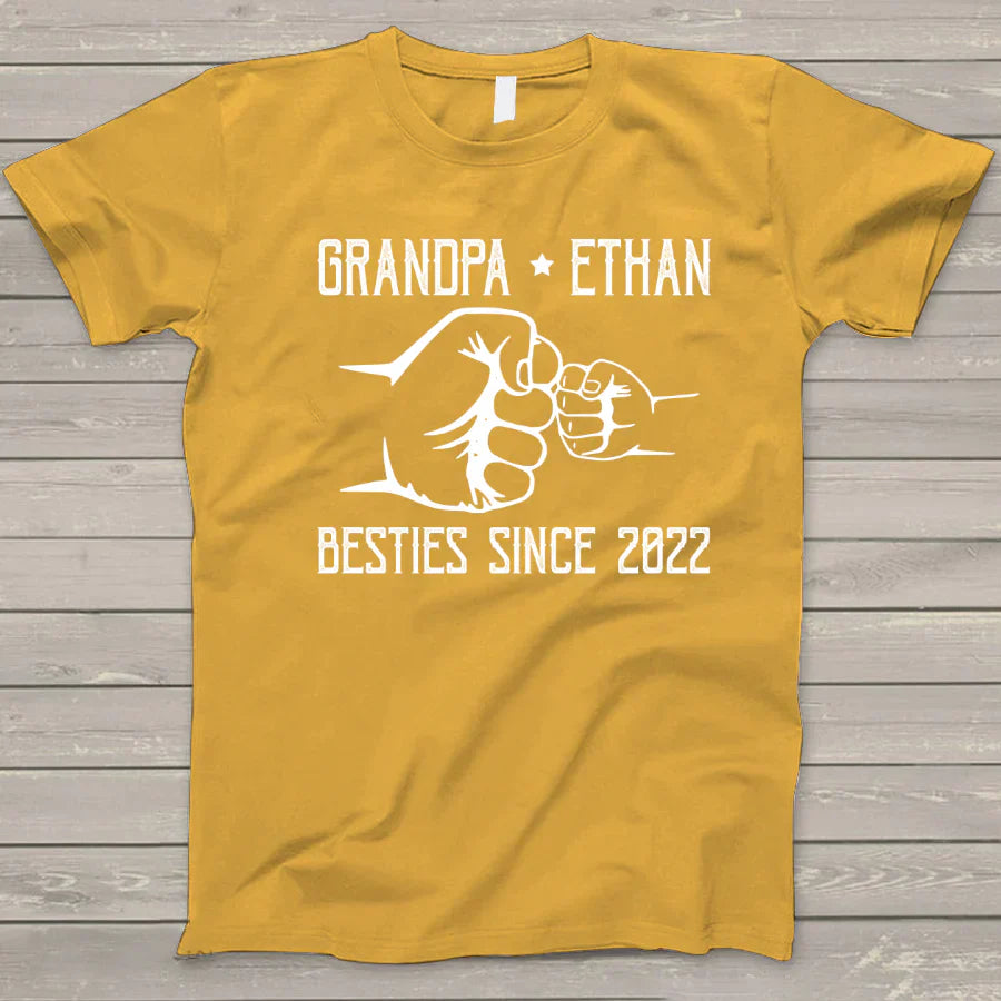 Grandpa And Kid New Papa T-Shirt