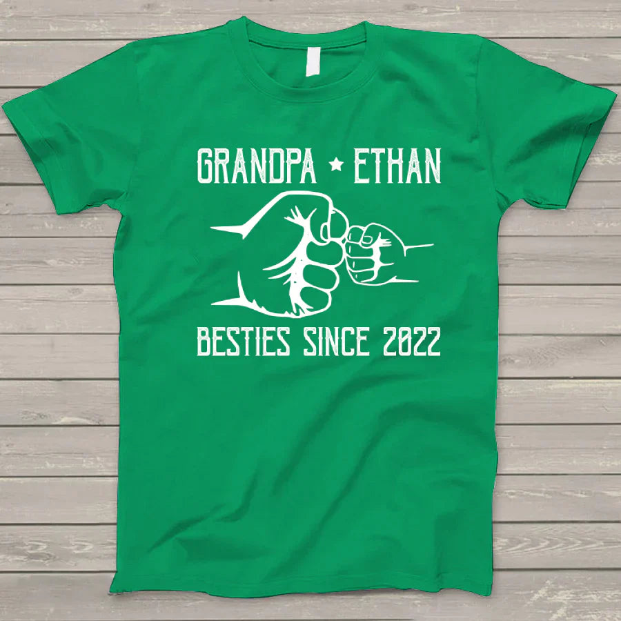 Grandpa And Kid New Papa T-Shirt