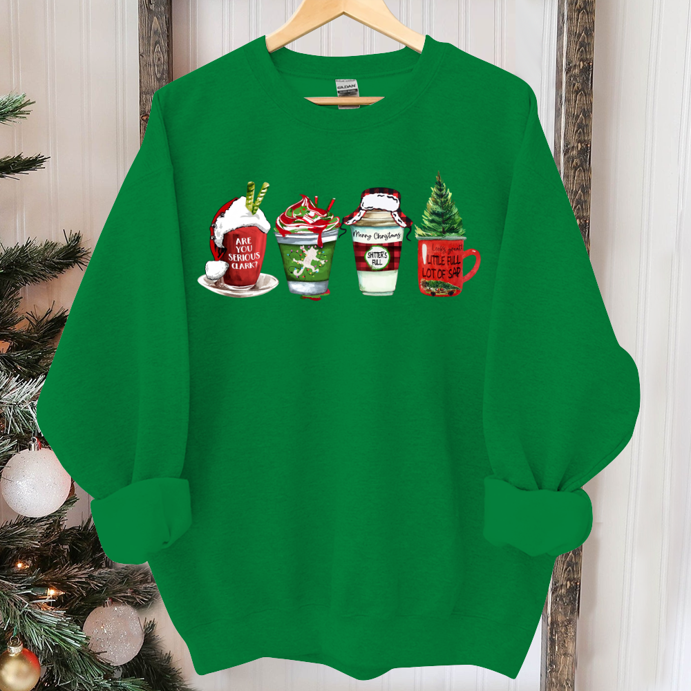Griswold Family Sweater, Family Christmas Vacation Coffee Sweater, You Serious Clark, Retro Christmas Coffee Sweater Funny Christmas Sweater