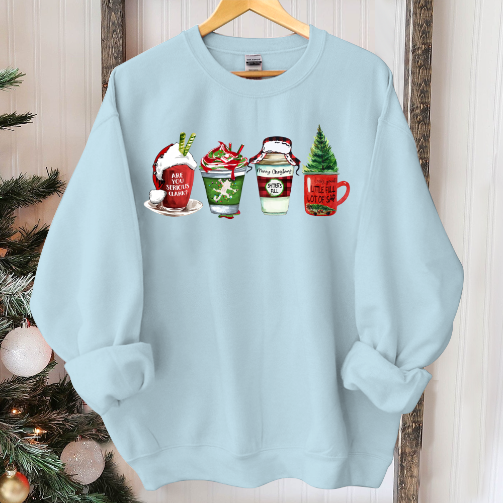 Griswold Family Sweater, Family Christmas Vacation Coffee Sweater, You Serious Clark, Retro Christmas Coffee Sweater Funny Christmas Sweater