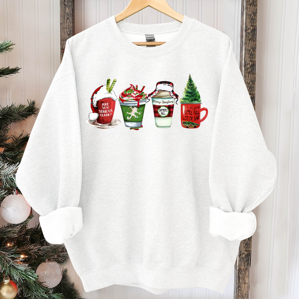 Griswold Family Sweater, Family Christmas Vacation Coffee Sweater, You Serious Clark, Retro Christmas Coffee Sweater Funny Christmas Sweater