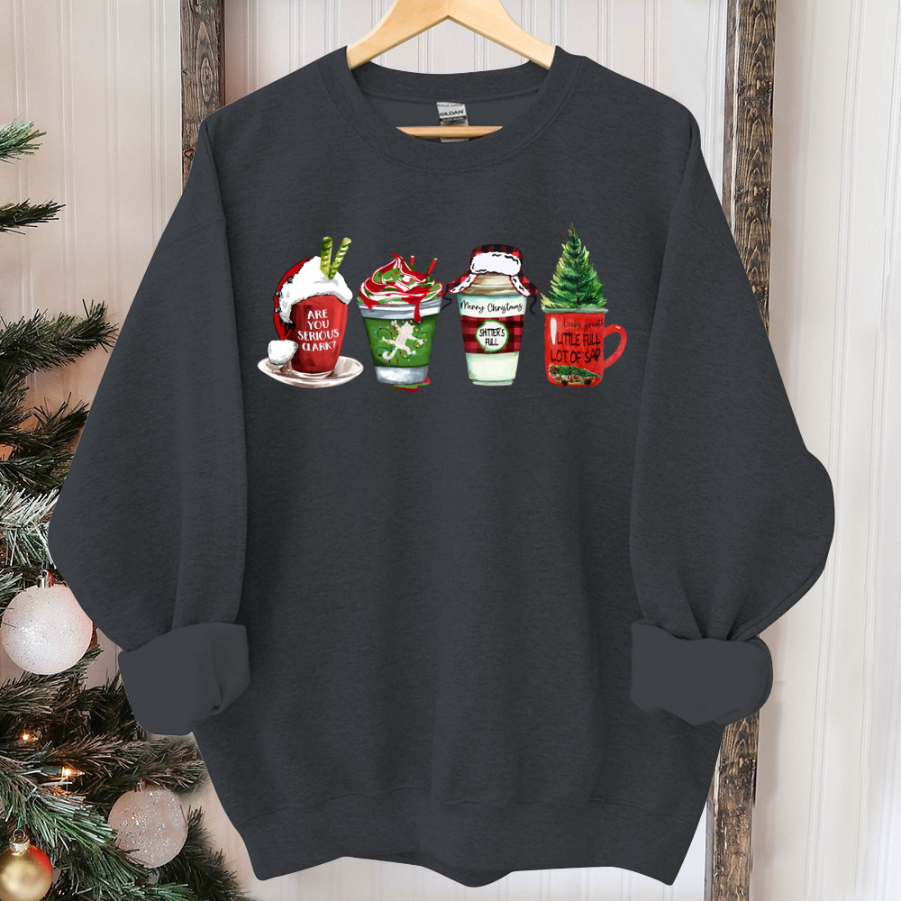 Griswold Family Sweater, Family Christmas Vacation Coffee Sweater, You Serious Clark, Retro Christmas Coffee Sweater Funny Christmas Sweater
