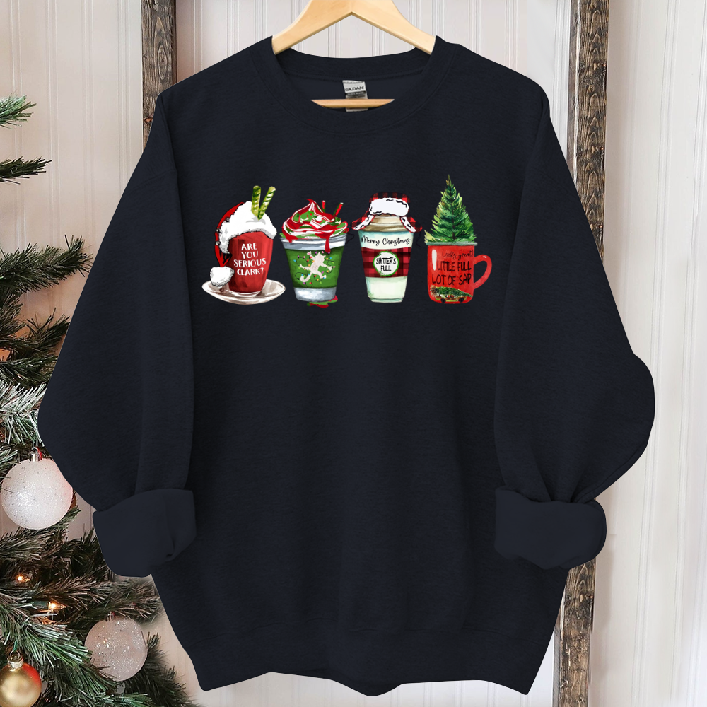 Griswold Family Sweater, Family Christmas Vacation Coffee Sweater, You Serious Clark, Retro Christmas Coffee Sweater Funny Christmas Sweater