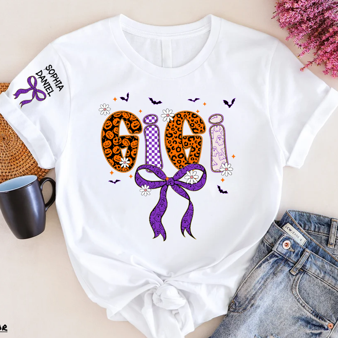 Halloween Gigi Boo Custom Grandma And Grandkids Name (Copy)