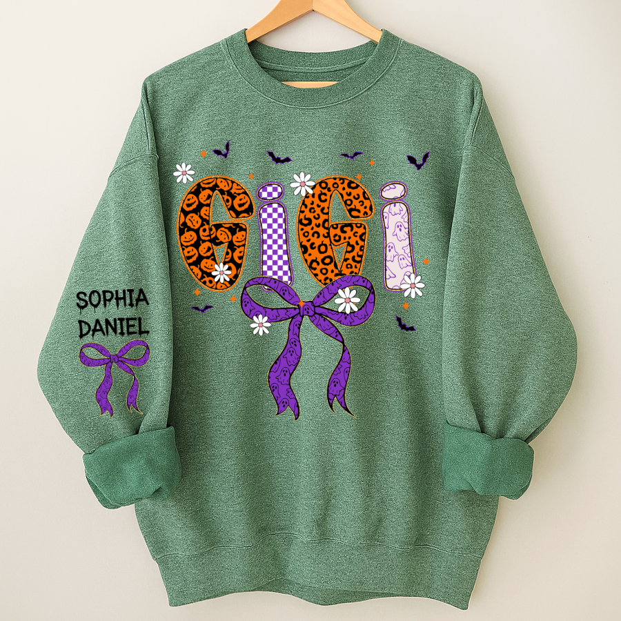 Halloween Gigi Boo Custom Grandma And Grandkids Name