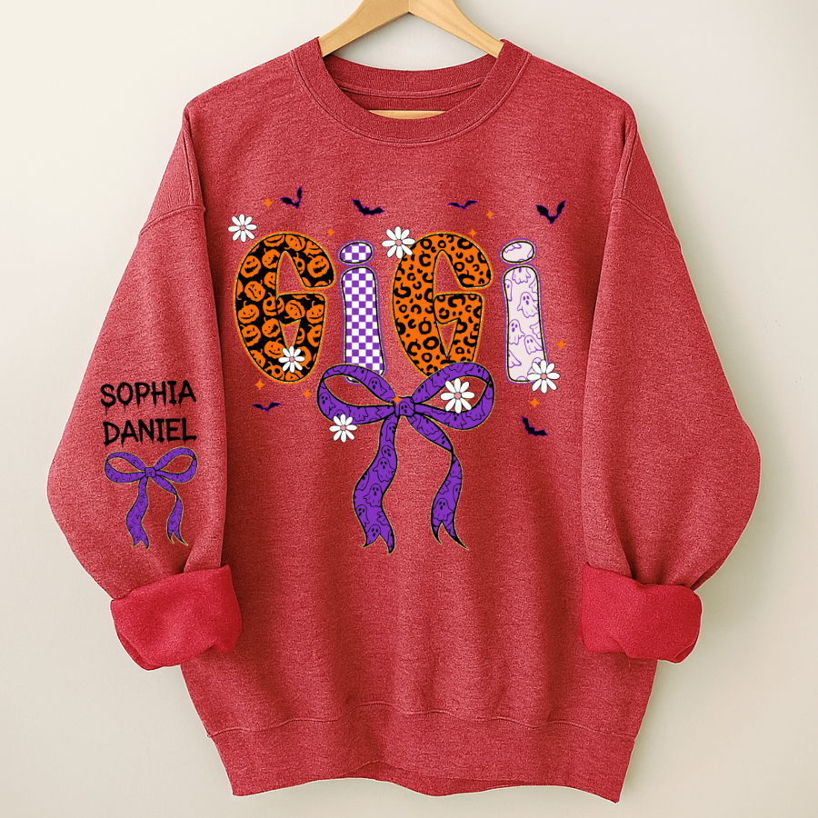 Halloween Gigi Boo Custom Grandma And Grandkids Name (Copy)
