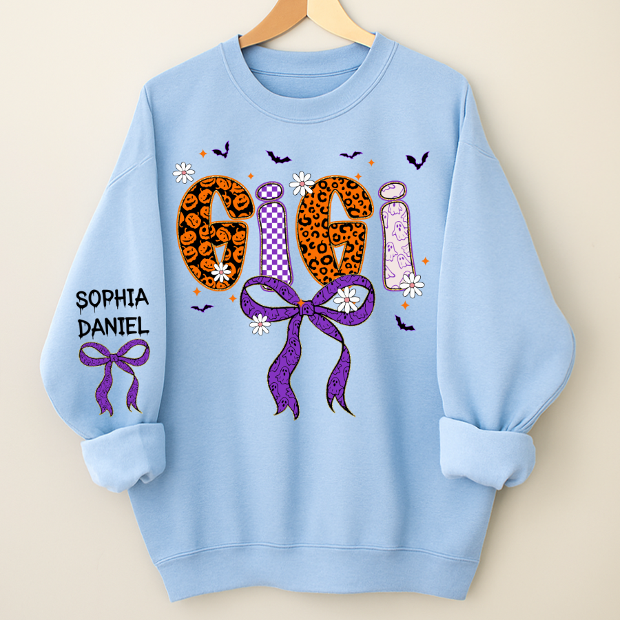 Halloween Gigi Boo Custom Grandma And Grandkids Name (Copy)