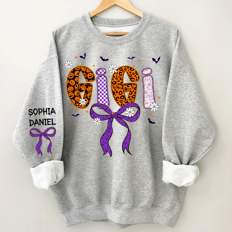Halloween Gigi Boo Custom Grandma And Grandkids Name