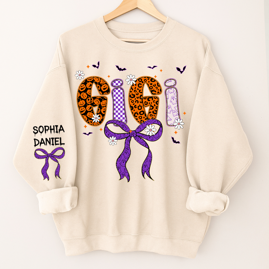 Halloween Gigi Boo Custom Grandma And Grandkids Name