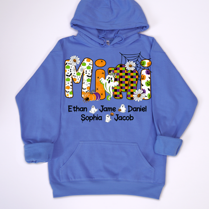 Halloween Mimi Custom Grandma And Grandkids Spooky Shirt