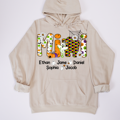 Halloween Mimi Custom Grandma And Grandkids Spooky Shirt