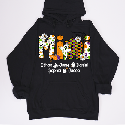 Halloween Mimi Custom Grandma And Grandkids Spooky Shirt