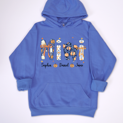 Halloween Mimi Custom Grandma and Grankids Autumn Vibes Shirt