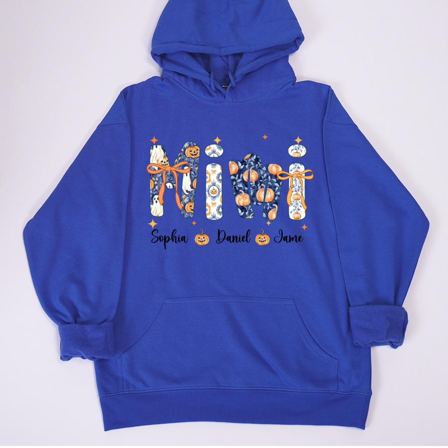 Halloween Mimi Custom Grandma and Grankids Autumn Vibes Shirt