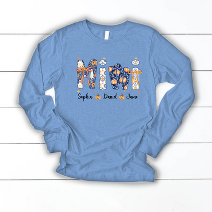Halloween Mimi Custom Grandma and Grankids Autumn Vibes Shirt