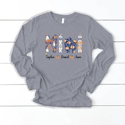 Halloween Mimi Custom Grandma and Grankids Autumn Vibes Shirt