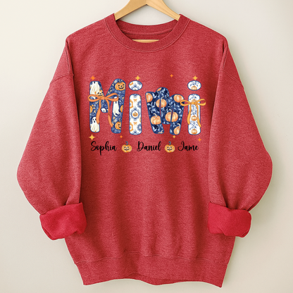 Halloween Mimi Custom Grandma and Grankids Autumn Vibes Shirt