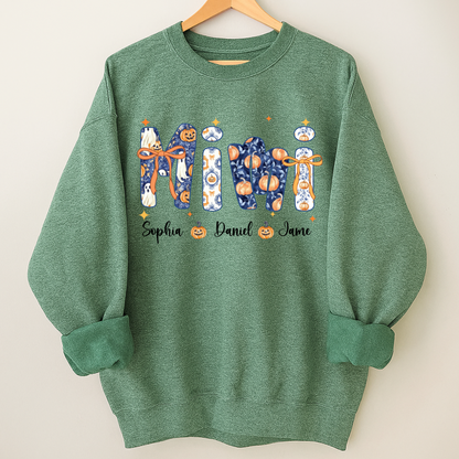 Halloween Mimi Custom Grandma and Grankids Autumn Vibes Shirt