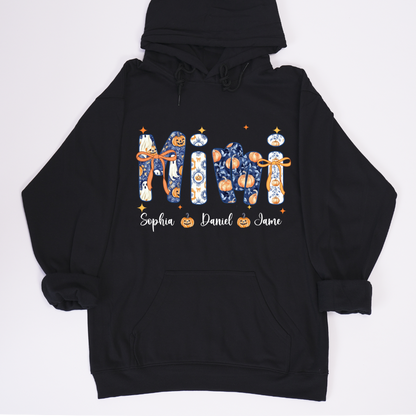 Halloween Mimi Custom Grandma and Grankids Autumn Vibes Shirt