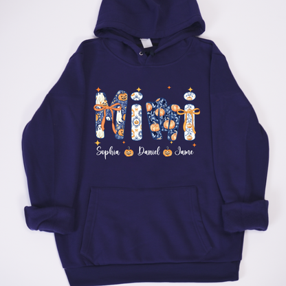 Halloween Mimi Custom Grandma and Grankids Autumn Vibes Shirt