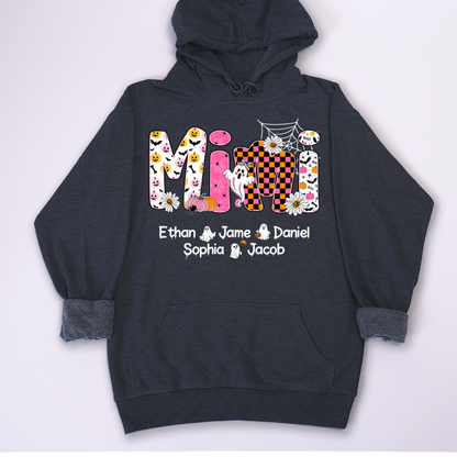 Halloween Mimi Pumpkins Boo Custom Grandma And Grandkids  Shirt
