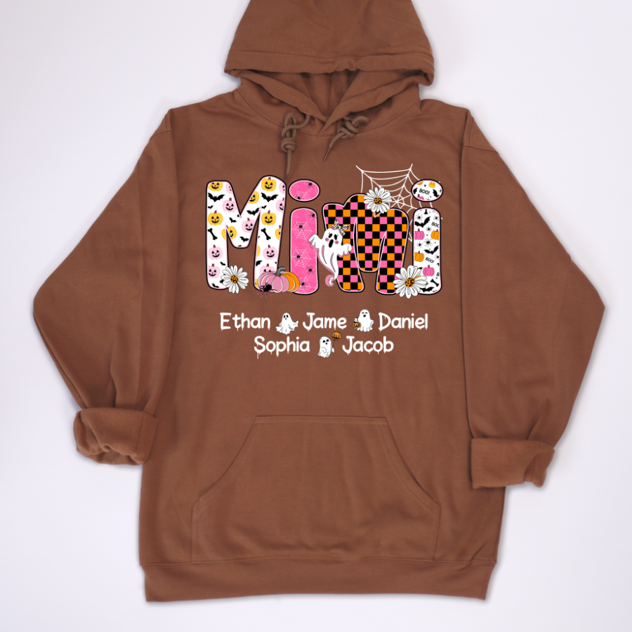 Halloween Mimi Pumpkins Boo Custom Grandma And Grandkids  Shirt