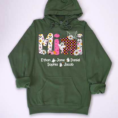 Halloween Mimi Pumpkins Boo Custom Grandma And Grandkids  Shirt
