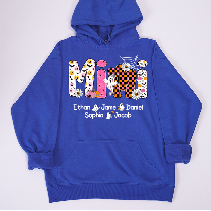 Halloween Mimi Pumpkins Boo Custom Grandma And Grandkids  Shirt