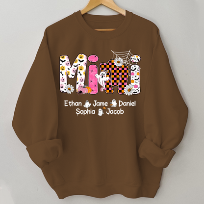 Halloween Mimi Pumpkins Boo Custom Grandma And Grandkids  Shirt