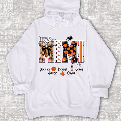 Halloween Mimi Spooky Custom Grandma And Grandkids Shirt