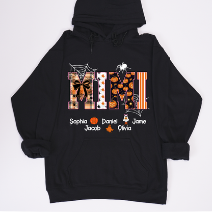 Halloween Mimi Spooky Custom Grandma And Grandkids Shirt