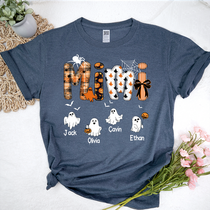 Halloween Mimi Spooky Custom Mimi And Grandkids Shirt