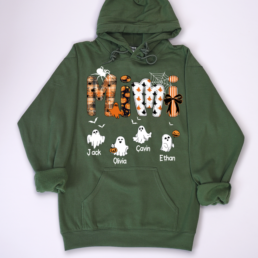 Halloween Mimi Spooky Custom Mimi And Grandkids Shirt