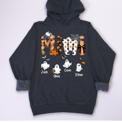 Halloween Mimi Spooky Custom Mimi And Grandkids Shirt