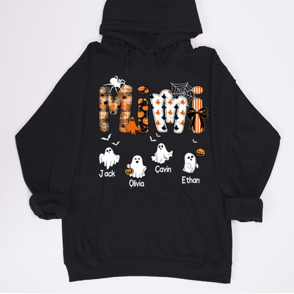 Halloween Mimi Spooky Custom Mimi And Grandkids Shirt