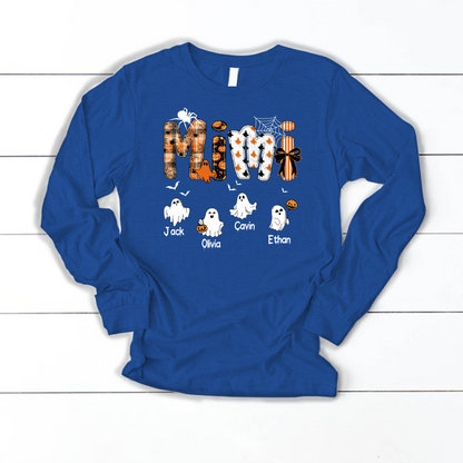 Halloween Mimi Spooky Custom Mimi And Grandkids Shirt
