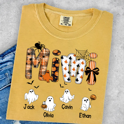Halloween Mimi Spooky Custom Mimi And Grandkids Shirt