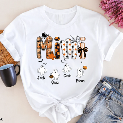 Halloween Mimi Spooky Custom Mimi And Grandkids Shirt