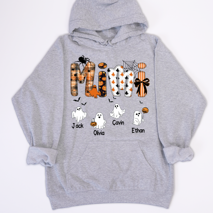 Halloween Mimi Spooky Custom Mimi And Grandkids Shirt