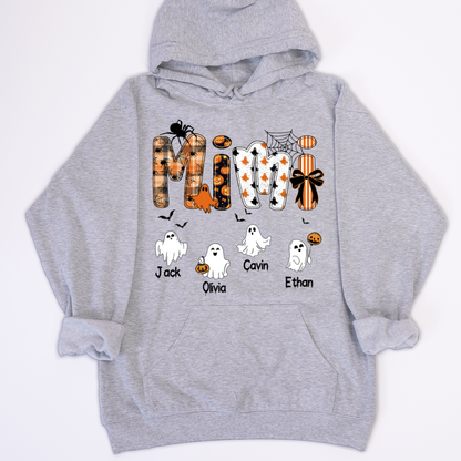 Halloween Mimi Spooky Custom Mimi And Grandkids Shirt